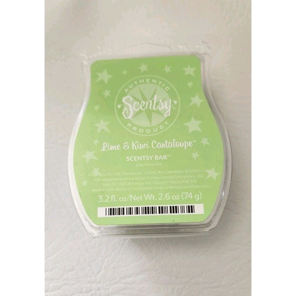 Scentsy Lime & Kiwi Cantaloupe Wax Bar Fragrance 3.2 fl oz Rare NIB